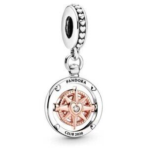 ✅Pandora New Authentic Pandora Club 2020 Compass Dangle Charm